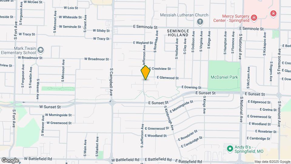 2524 S Jefferson Ave Map and Location Details