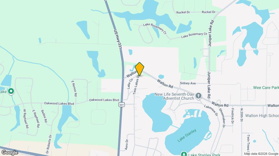 852 Twin Lakes Dr Map and Location Details