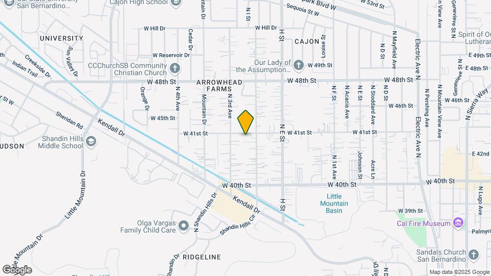 939 41st St Map and Location Details