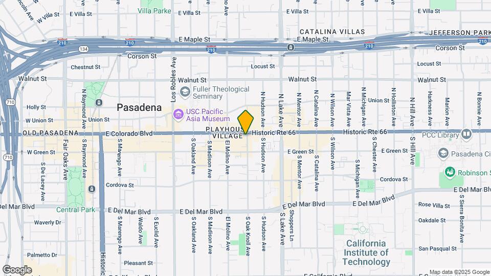 25 S Oak Knoll Ave Mapa y Detalles de la Ubicación