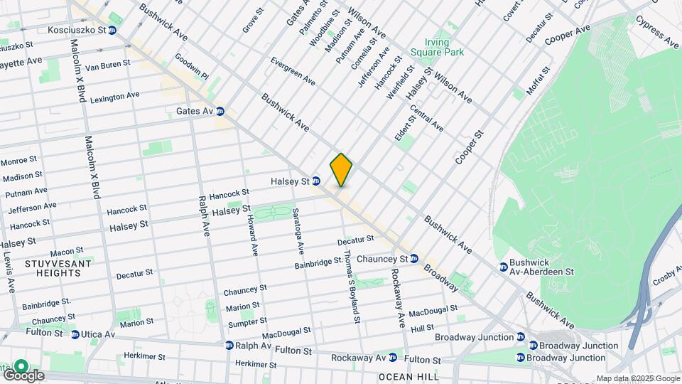 980 Halsey St Map and Location Details