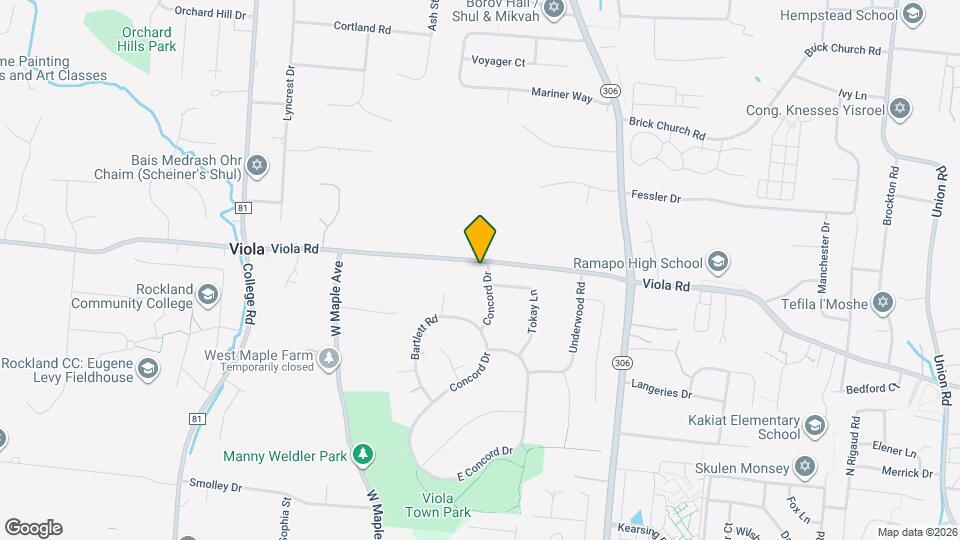 1 Concord Dr Map and Location Details