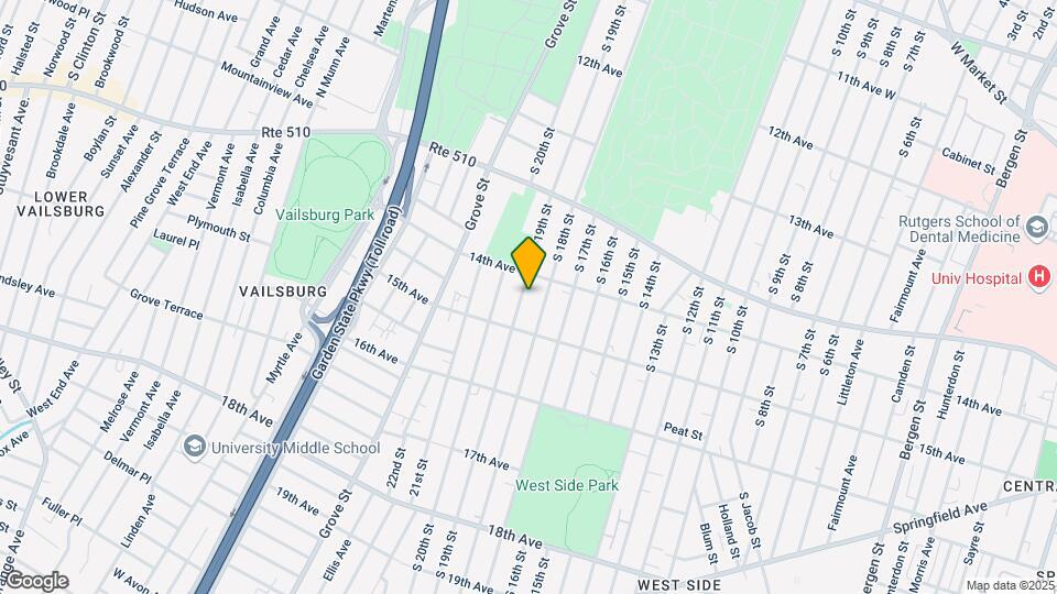 484 S 19th St Map and Location Details