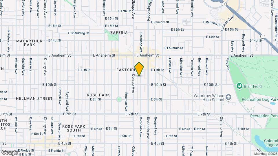 1043 Coronado Ave, Mapa y Detalles de la Ubicación