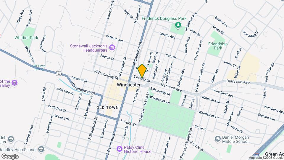 208 N Kent St Map and Location Details