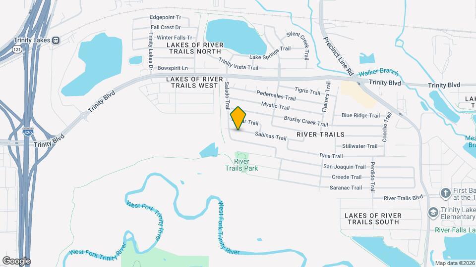 8512 Sabinas Trail Mapa y Detalles de la Ubicación