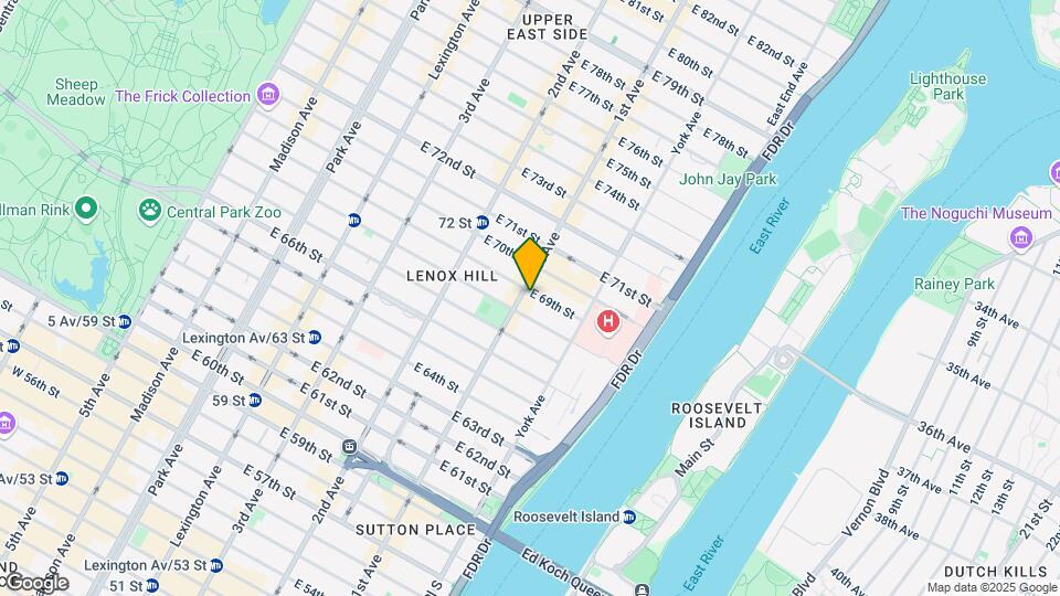 402 East 69th Street Map and Location Details