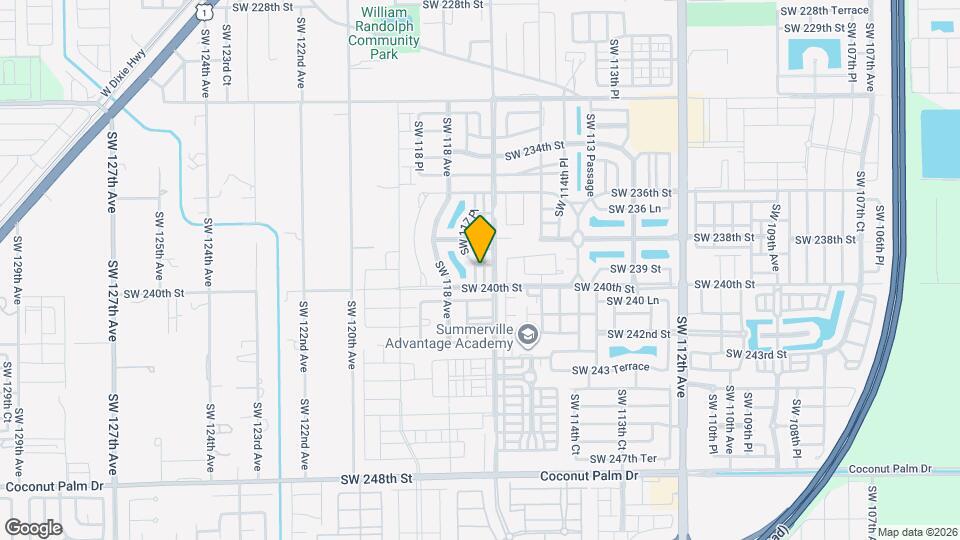 23900 SW 117th Ct Mapa y Detalles de la Ubicación