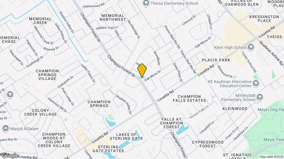 8218 Oak Moss Dr Map and Location Details