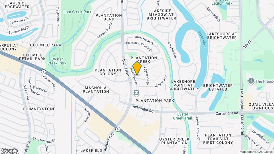 4626 Plantation Creek Dr Map and Location Details