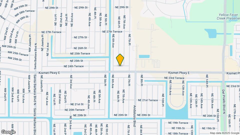 616 NE 24th Terrace Map and Location Details