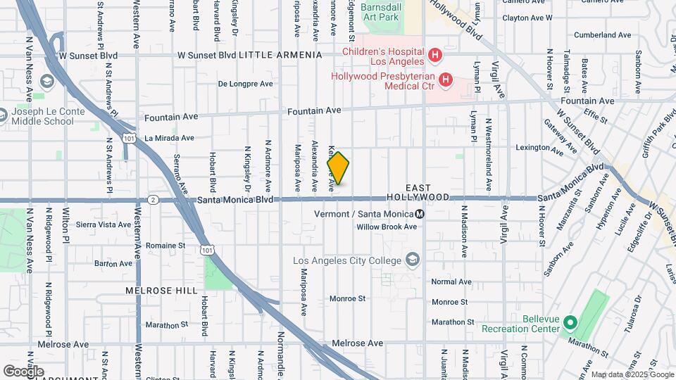 1116 N Kenmore Ave Map and Location Details