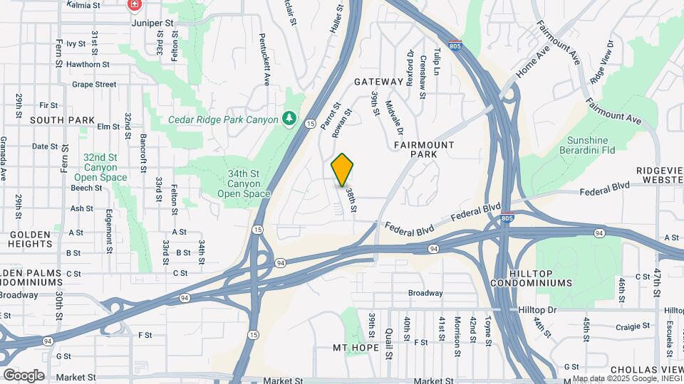 1520 38th St Map and Location Details