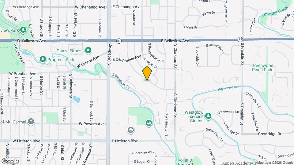 5357 S Sherman St Map and Location Details