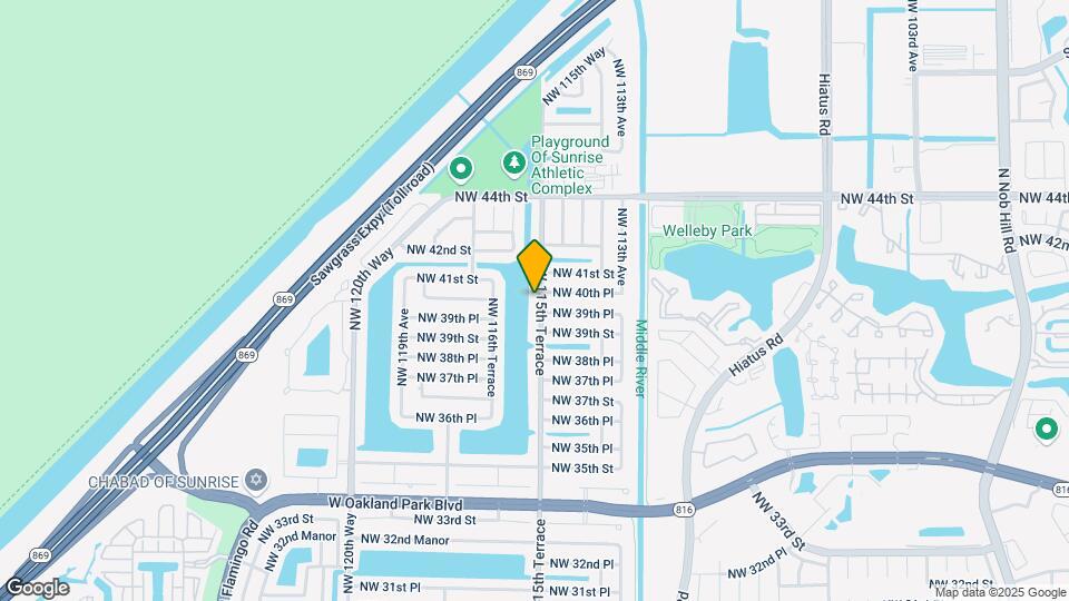 3941 NW 115th Terrace Map and Location Details