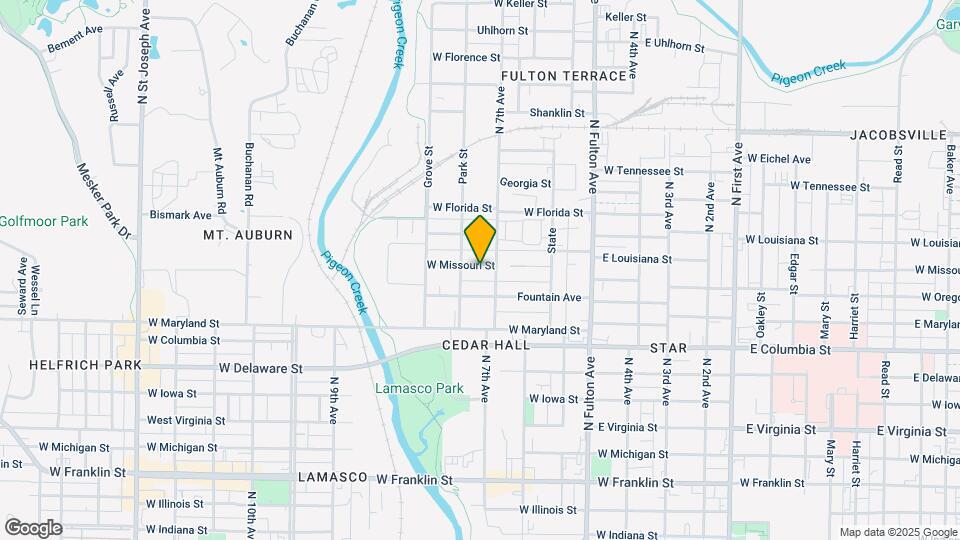 1512 W Missouri St Map and Location Details