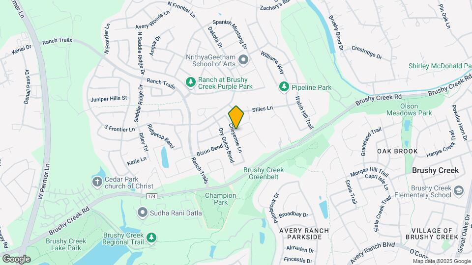 4200 Rainy Creek Ln Map and Location Details