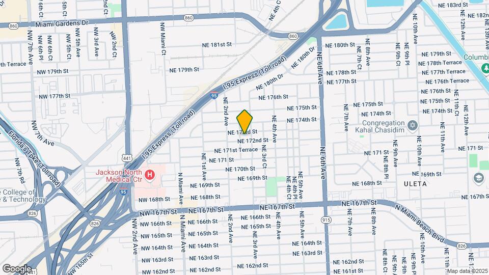 261 NE 172nd St Map and Location Details