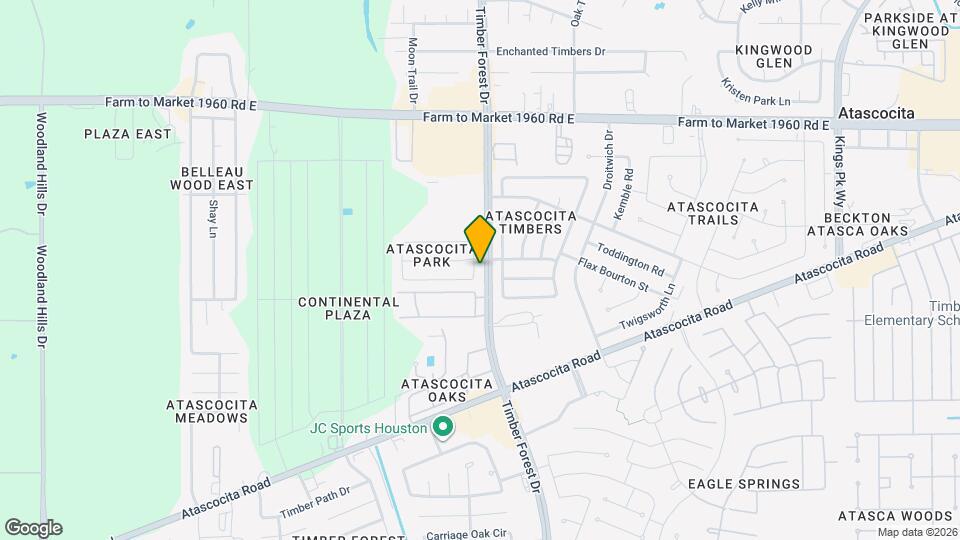 18614 Atascocita Park Dr Map and Location Details