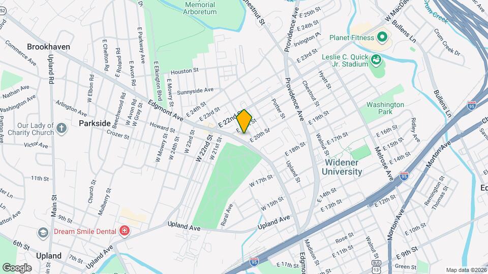 2013 Edgmont Ave Map and Location Details