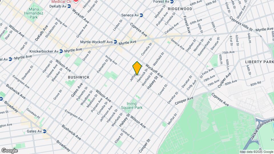 459 Irving Ave Mapa y Detalles de la Ubicación