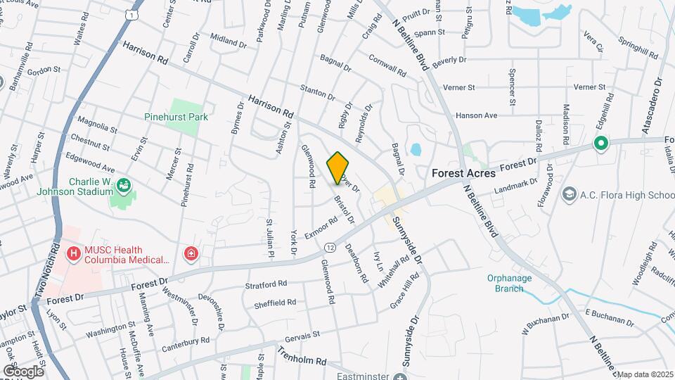 1728 Bristol Dr Map and Location Details