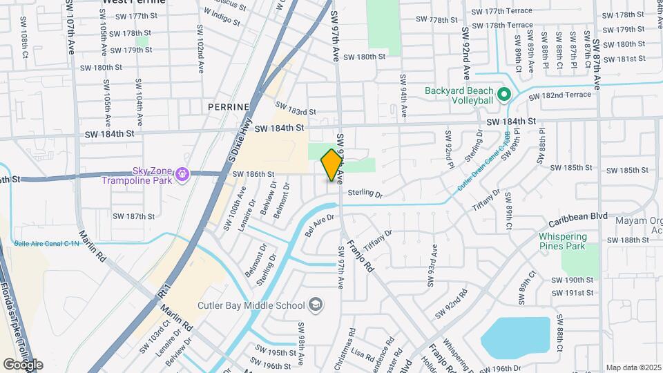 18621 SW 97th Ct Map and Location Details