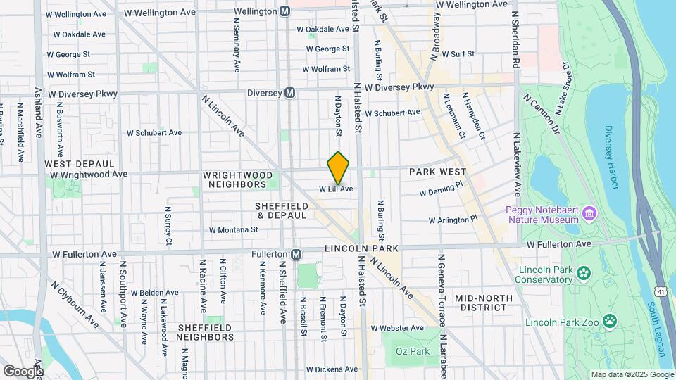 853 W Lill Ave, Unit B Map and Location Details