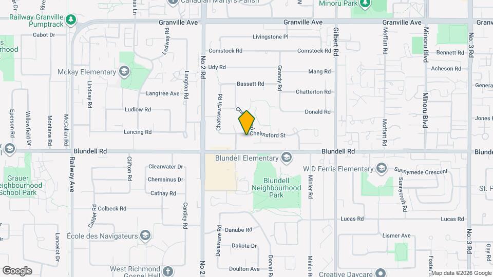 6340 Chelmsford St Map and Location Details