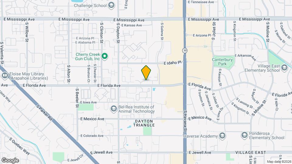 9954 E Carolina Cir Map and Location Details