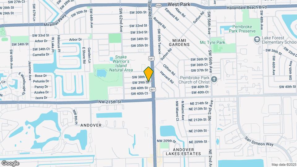 6006-6010 SW 39th St Mapa y Detalles de la Ubicación