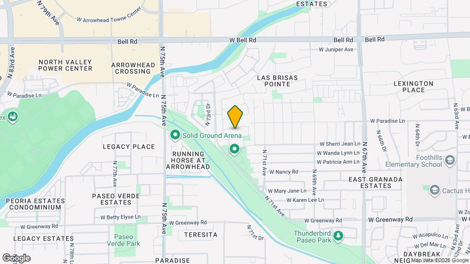 7233 W Paradise Ln Mapa y Detalles de la Ubicación