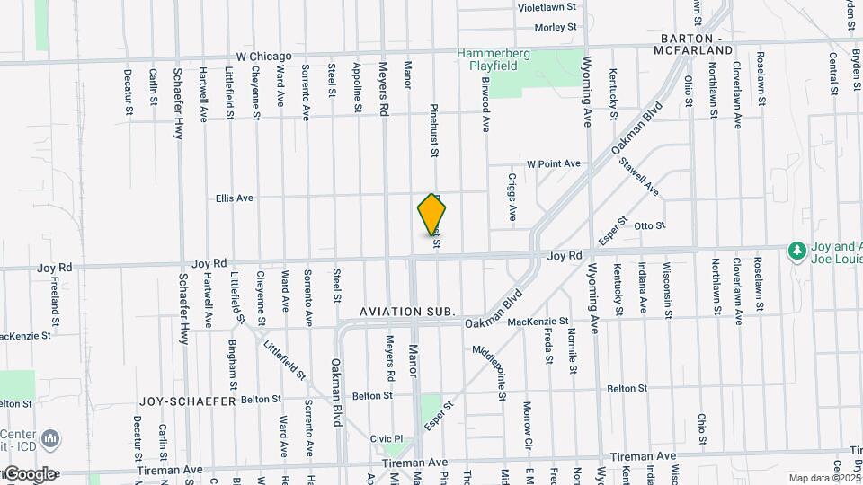 8833 Pinehurst St Map and Location Details