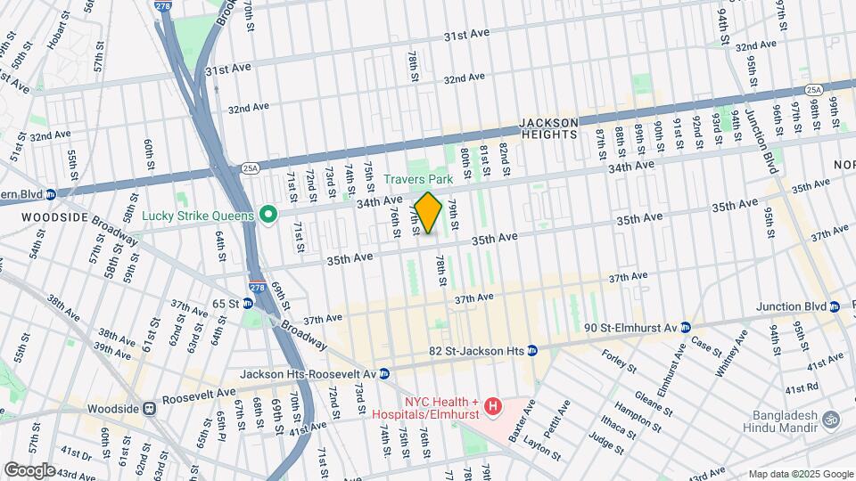 77-11 35th Ave-Unit -A6K Map and Location Details