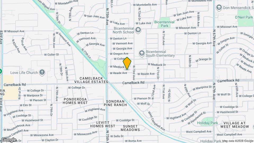 7320 W Reade Ave, Unit 102 Map and Location Details