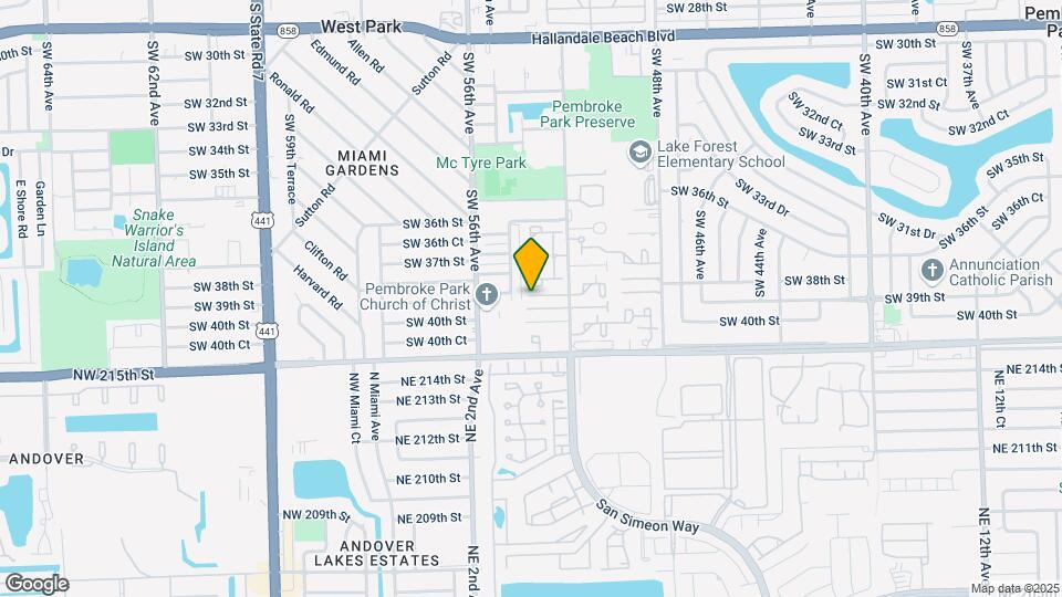3840 SW 52nd Ave Map and Location Details