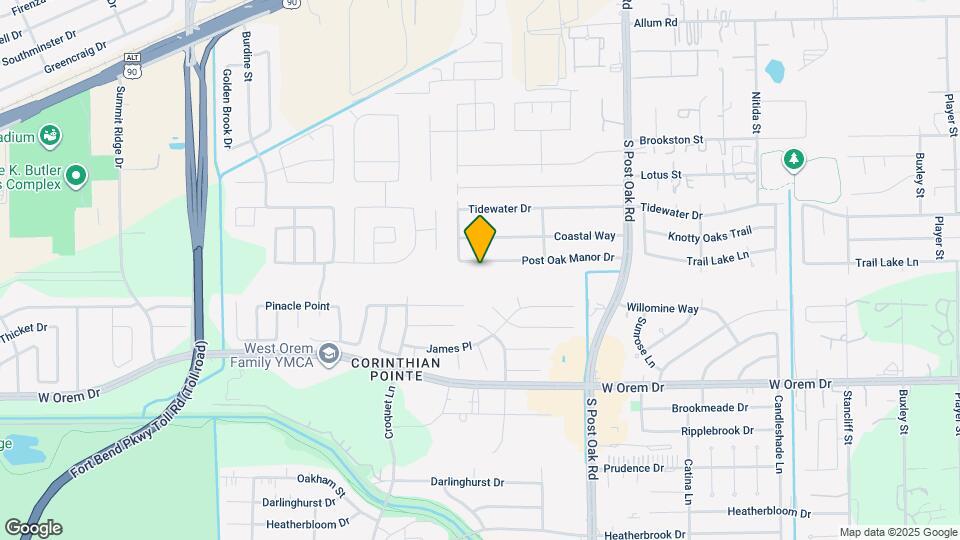 5815 Post Oak Manor Dr Map and Location Details