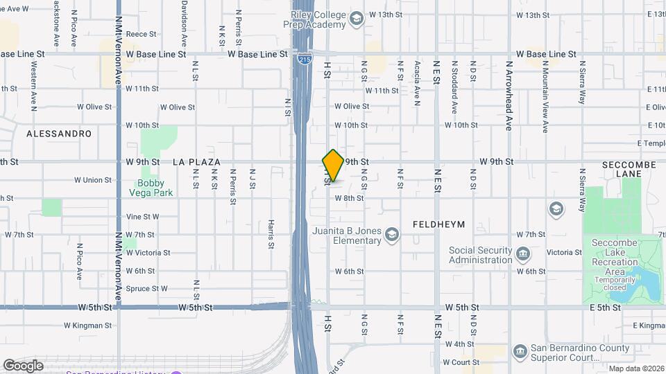 831 N H St Map and Location Details