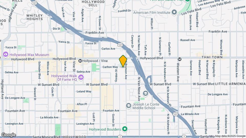 5916 Carlton Way Mapa y Detalles de la Ubicación