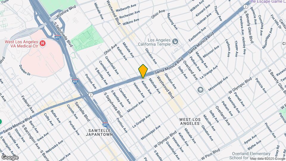 1800 Kelton Ave Mapa y Detalles de la Ubicación