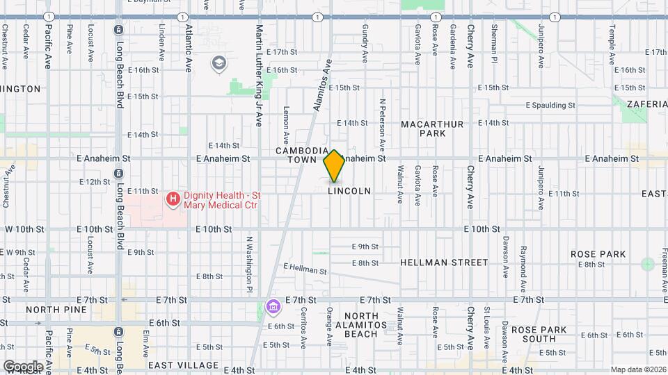 1108 Orange Ave, Unit B Map and Location Details