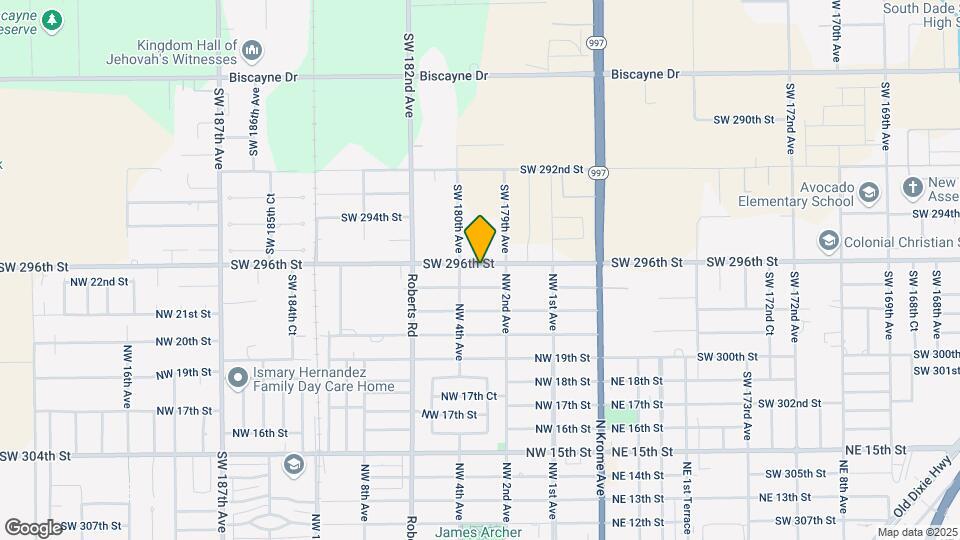 17962 SW 296th St Map and Location Details