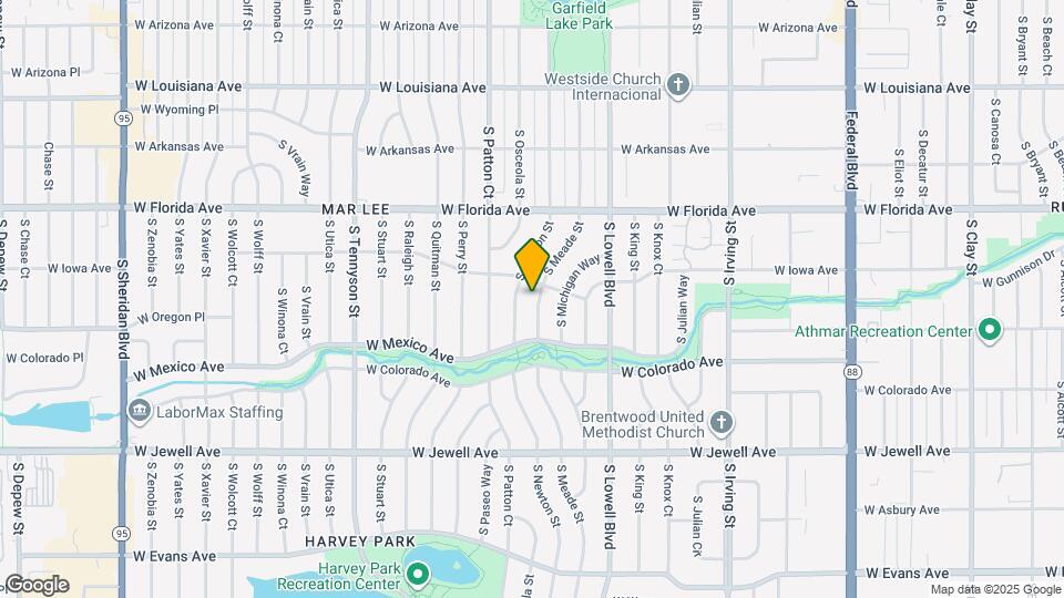 1635 S Meade St Map and Location Details