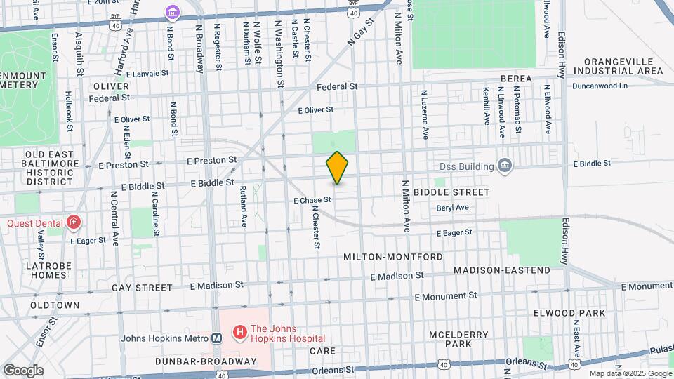 1107 N Collington Ave Map and Location Details