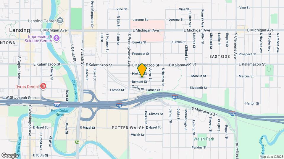1105 Bement St Map and Location Details