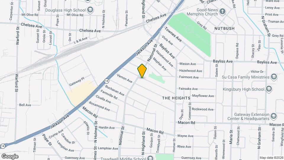 3487 Mayflower Ave Map and Location Details