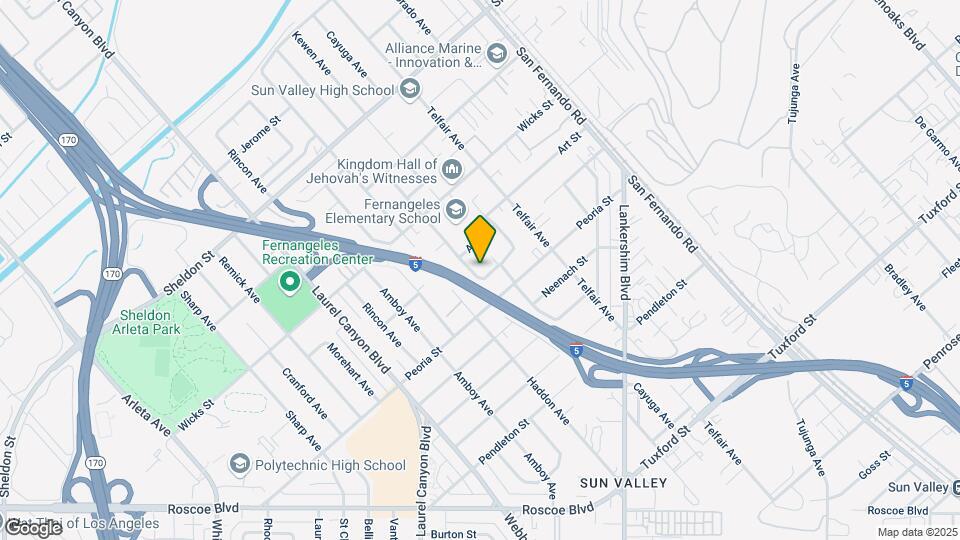 8836 Oneida Ave Map and Location Details