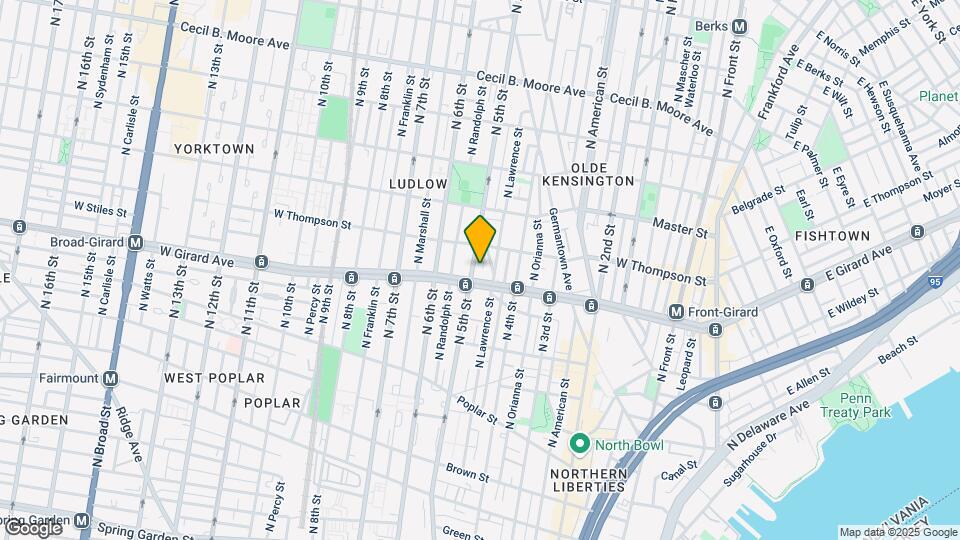 1211 N 5th St, Unit 5 Map and Location Details