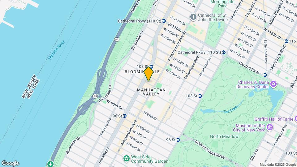 215 W 101st St Map and Location Details