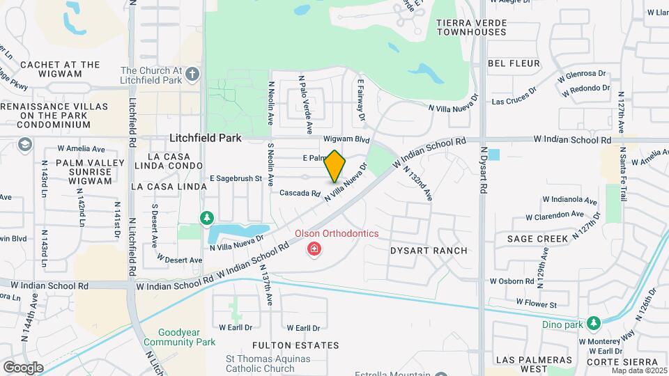 570 N Villa Nueva Dr Map and Location Details